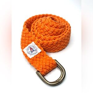 Ralph Lauren Braided Orange D-Ring Belt
